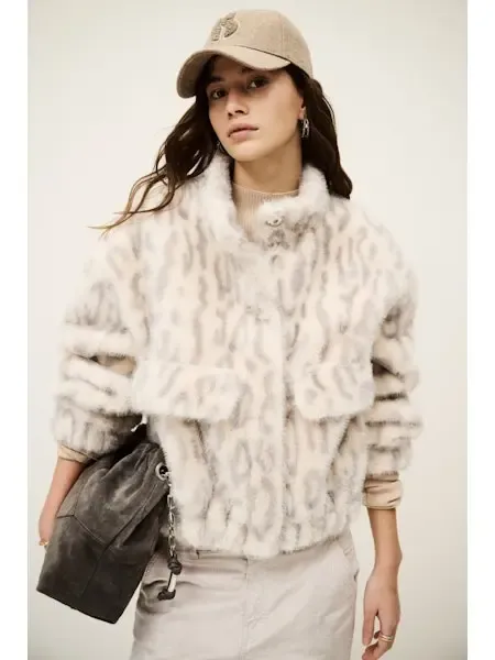 [1H25SARO] BA&SH - SAROS faux fur jacket.webp