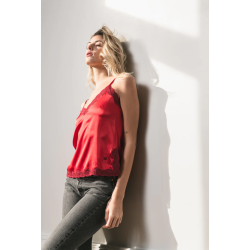 Silk Camisole, the Original, Passion - Fire