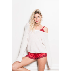 Silk Boxer Shorts - Passion Red - Fire