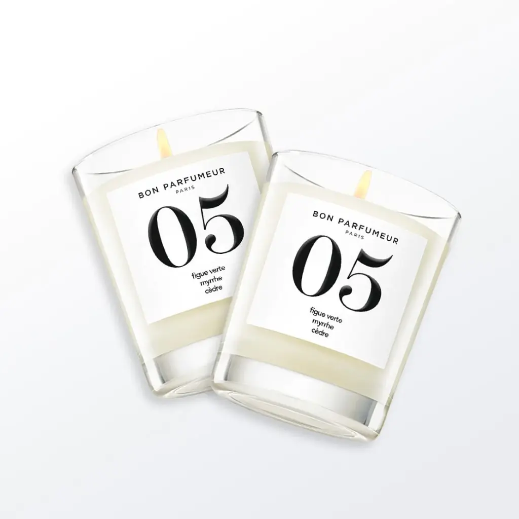Scented Candle #05 FRUITY - Green fig, myrrh, cedar 180gr - BON PARFUMEUR
