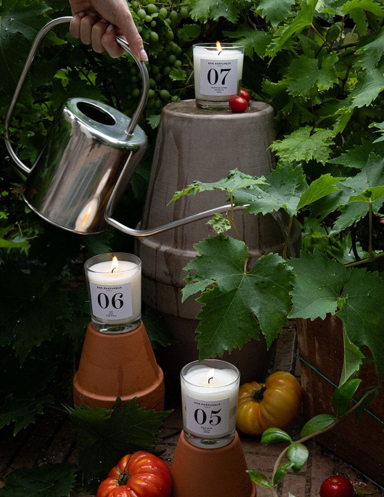Scented Candle #07 AROMATIC - Tomato leaves, mandarin, blackcurrant 180gr - BON PARFUMEUR