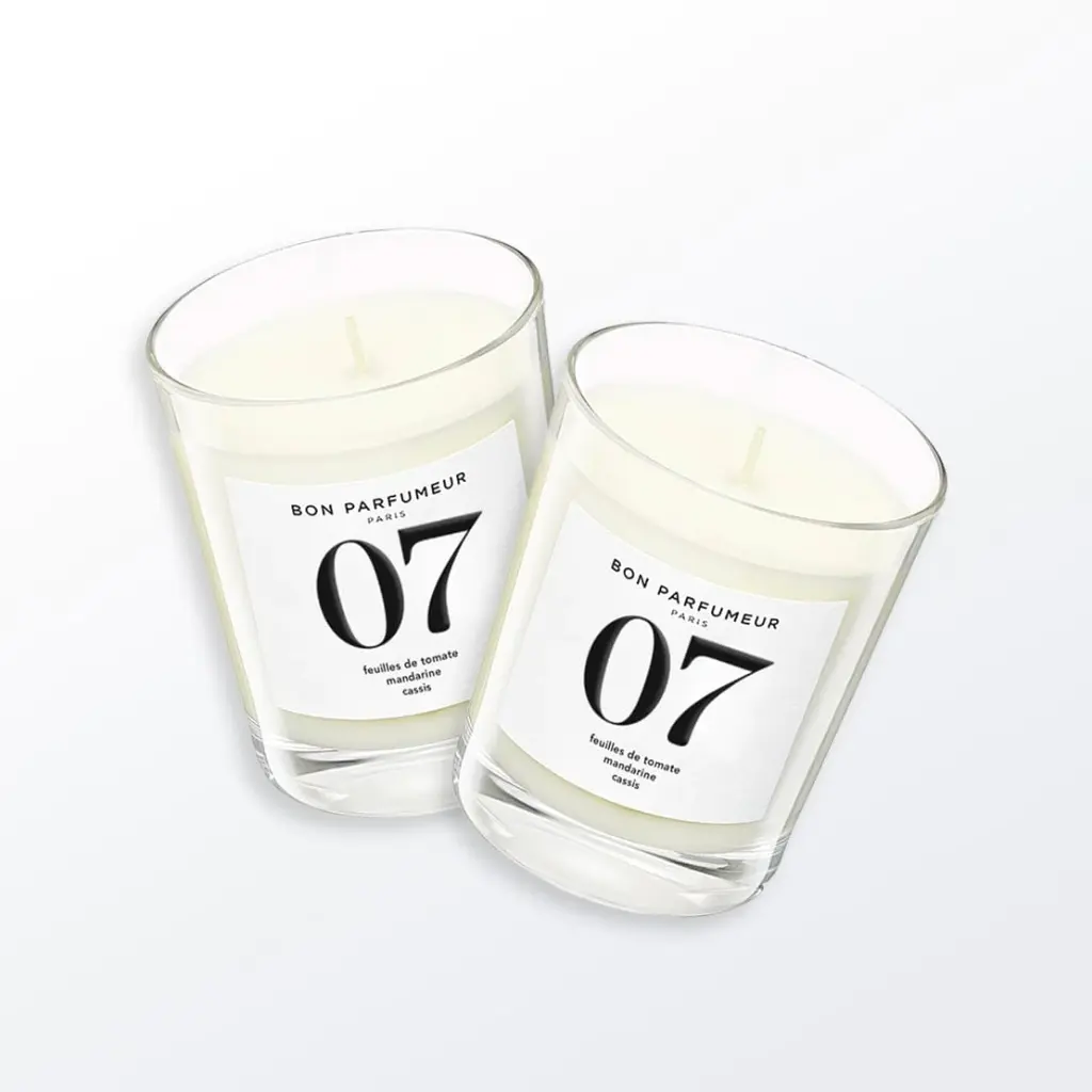 Scented Candle #07 AROMATIC - Tomato leaves, mandarin, blackcurrant 180gr - BON PARFUMEUR