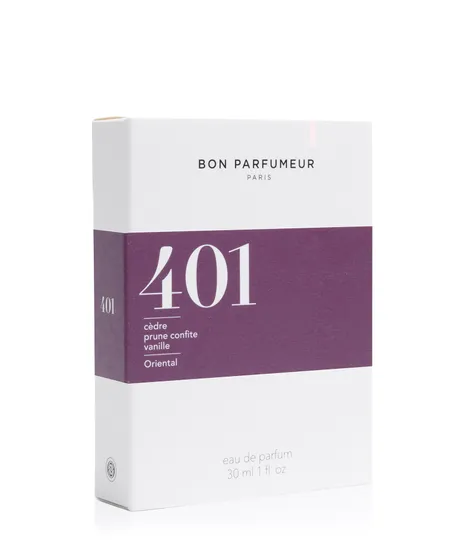 Eau de Parfum 401 "Vanilla & Musc" Cedar, candied plum, vanilla, 30ml BON PARFUMEUR