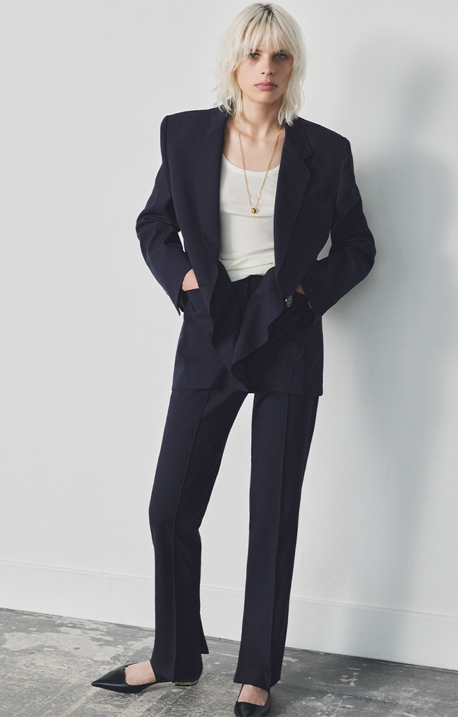 Bean Pants Navy Blue - VANESSA BRUNO