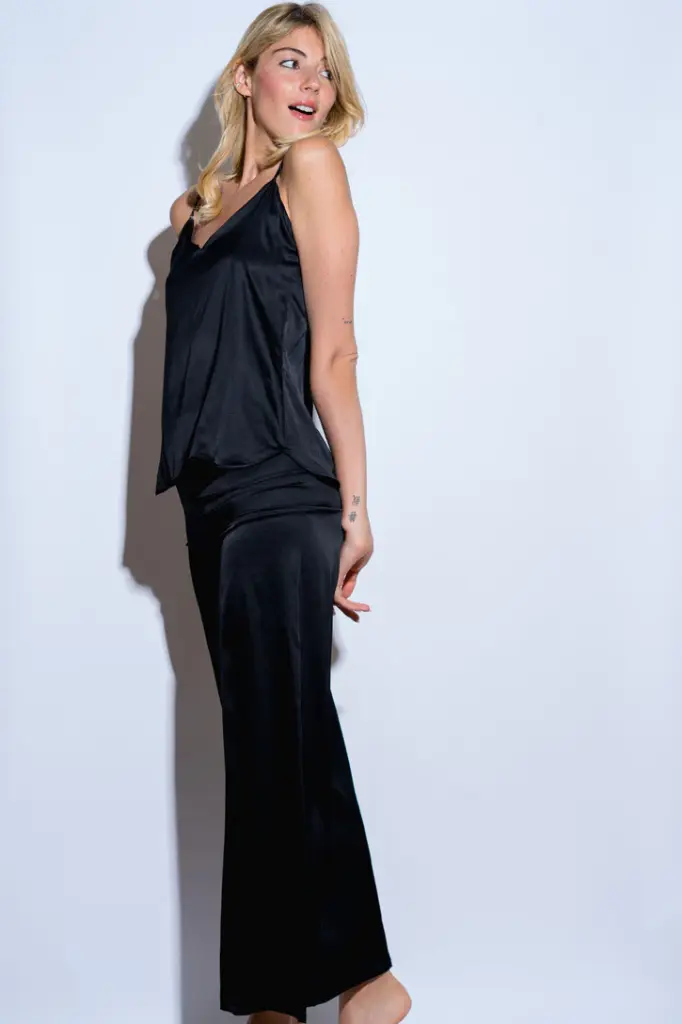Silk Pants 'Jane' Black VANNINA VESPERINI