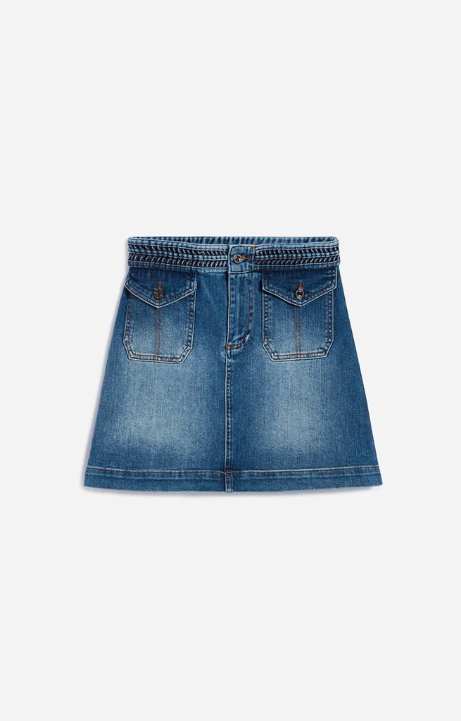 Naoto Skirt Light Indigo - VANESSA BRUNO