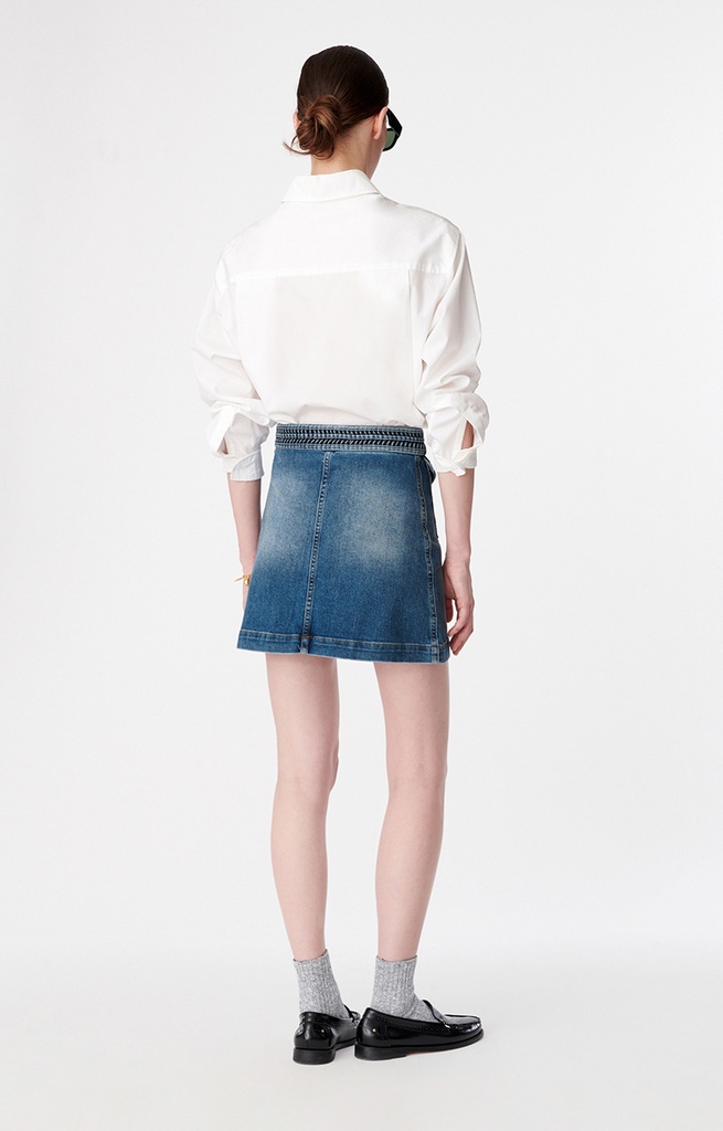 Naoto Skirt Light Indigo - VANESSA BRUNO