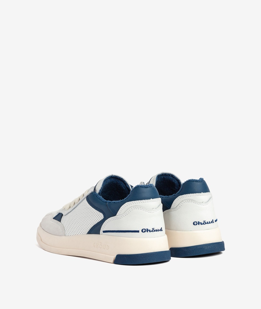 Tweener Low Man - Leather/Suede White/Blue - RUN OF