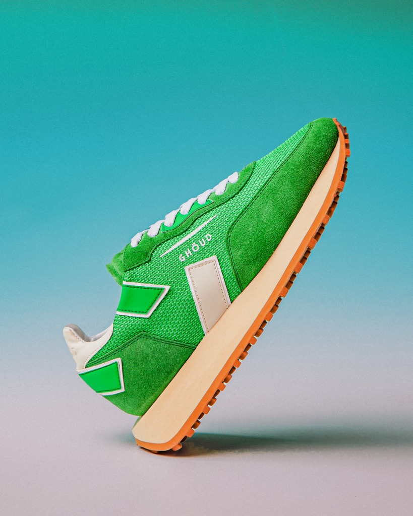 Rush One Low Woman - Mesh/Suede Green - GHOUD VENICE