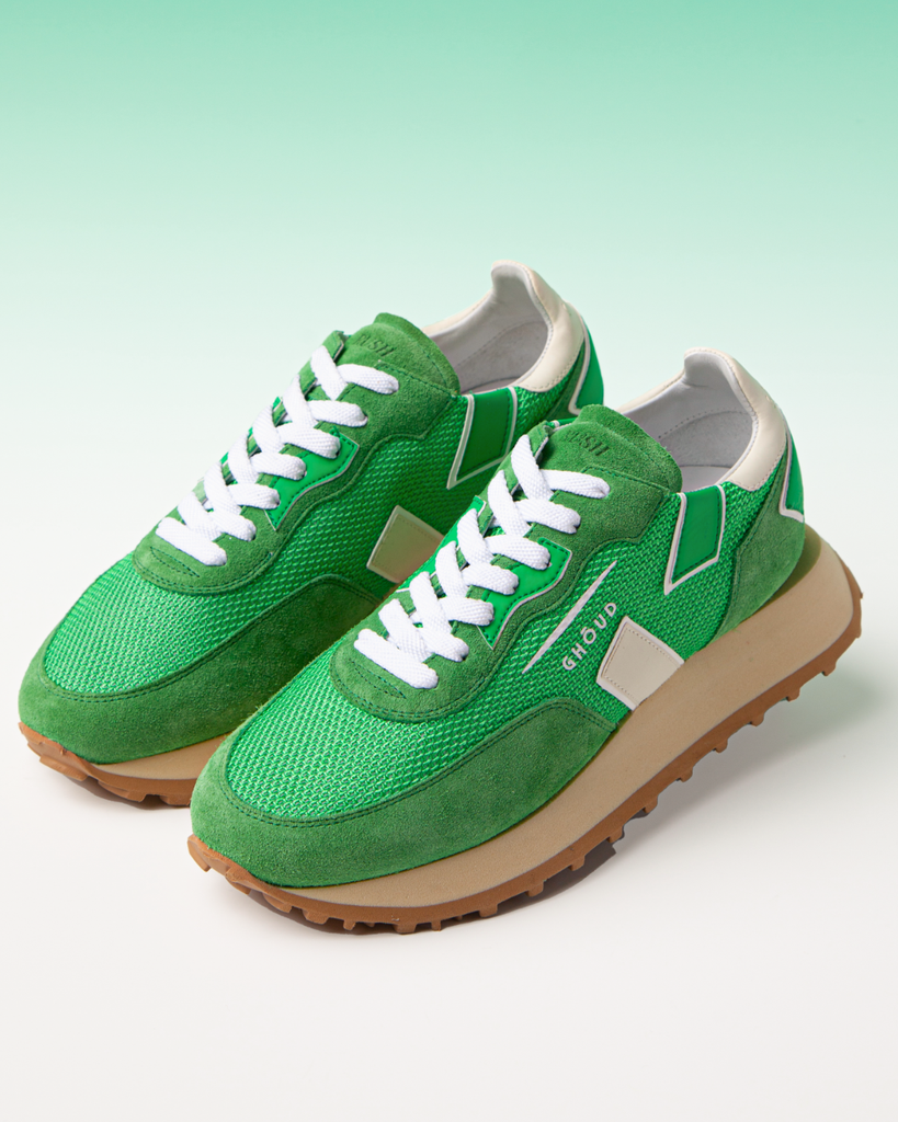 Rush One Low Woman - Mesh/Suede Green - GHOUD VENICE