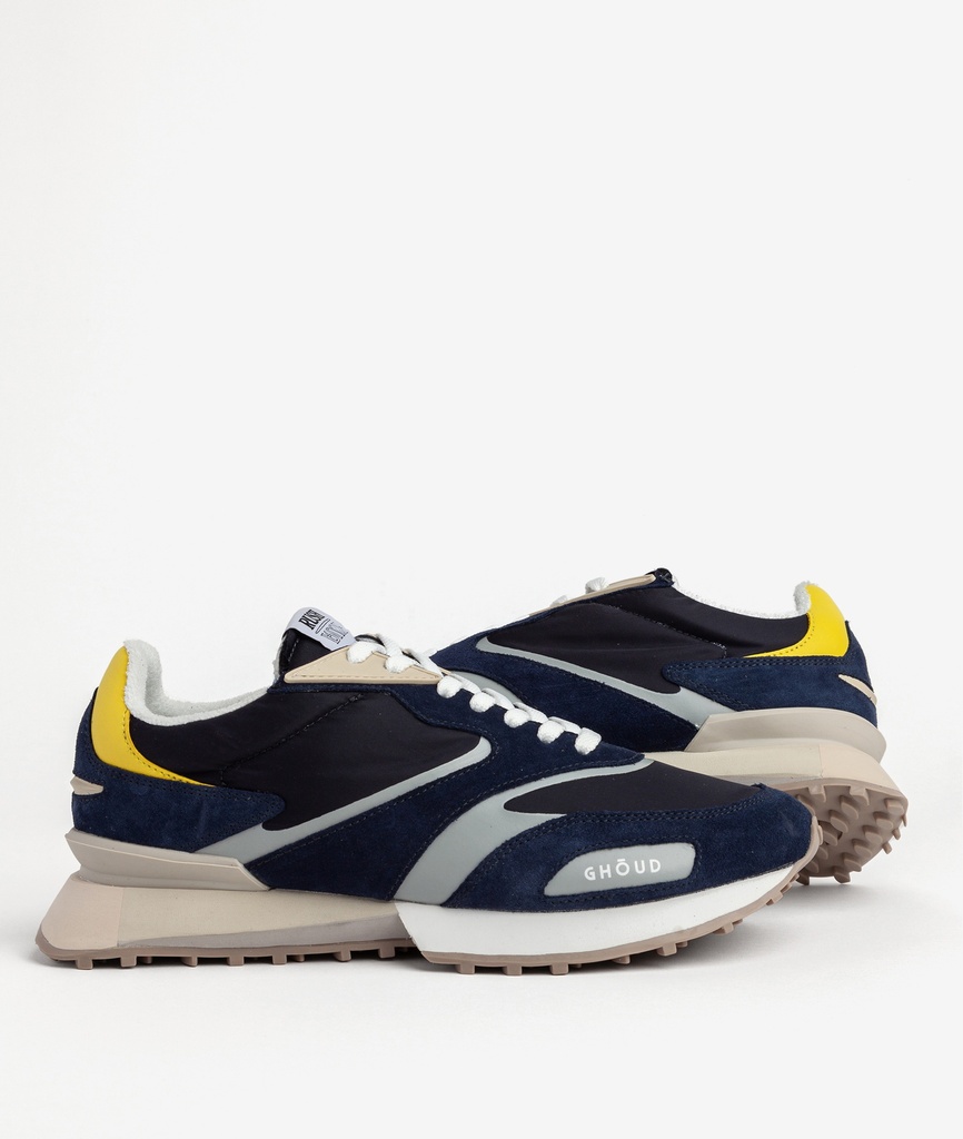 Rush Groove 2.0 Low Man - Nylon/Suede Blue/Yellow - GHOUD VENICE