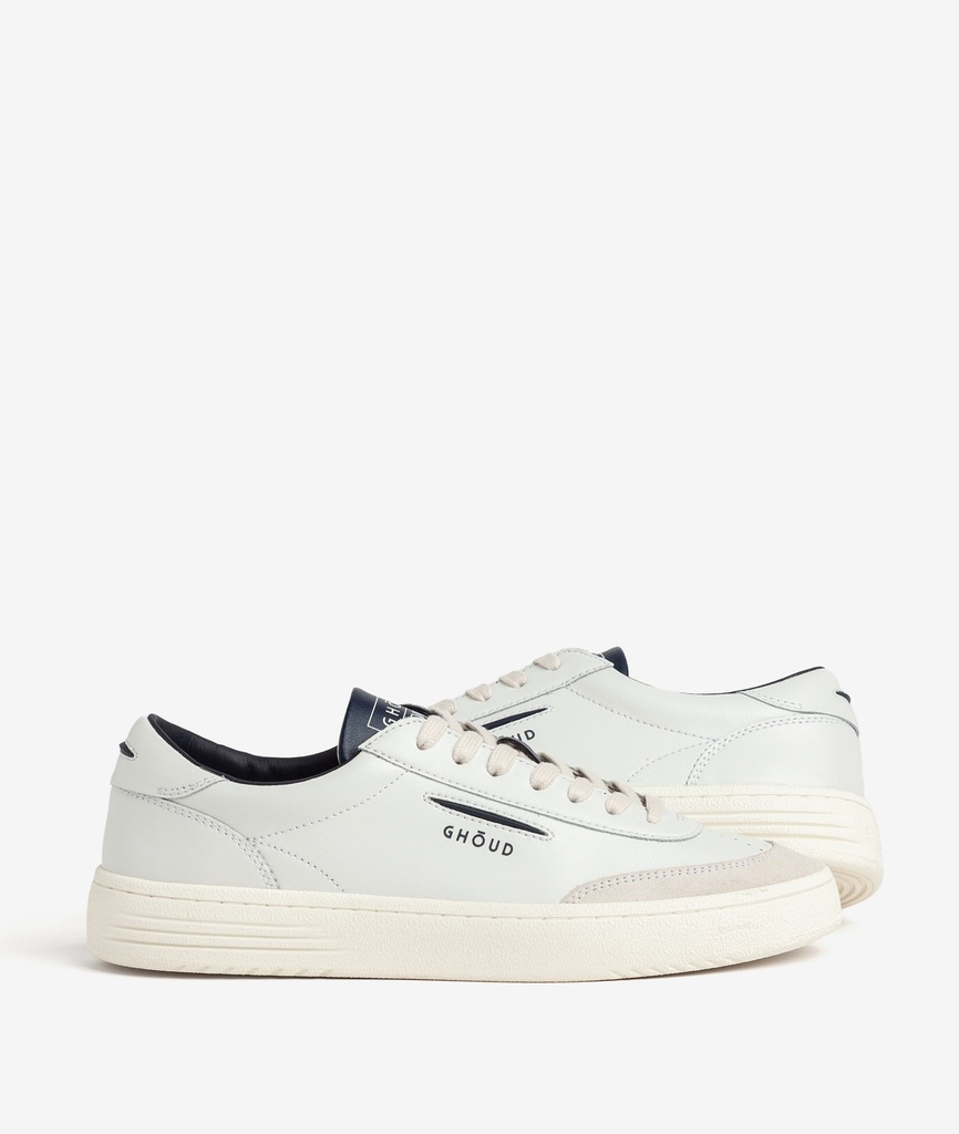 Lido Low Man - Leather/Suede White/Blue - GHOUD VENICE