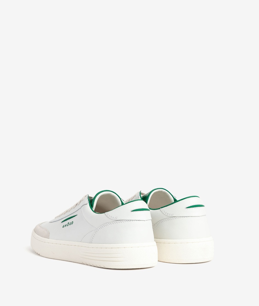 Lido Low Man - Leather/Suede White/Green - GHOUD VENICE