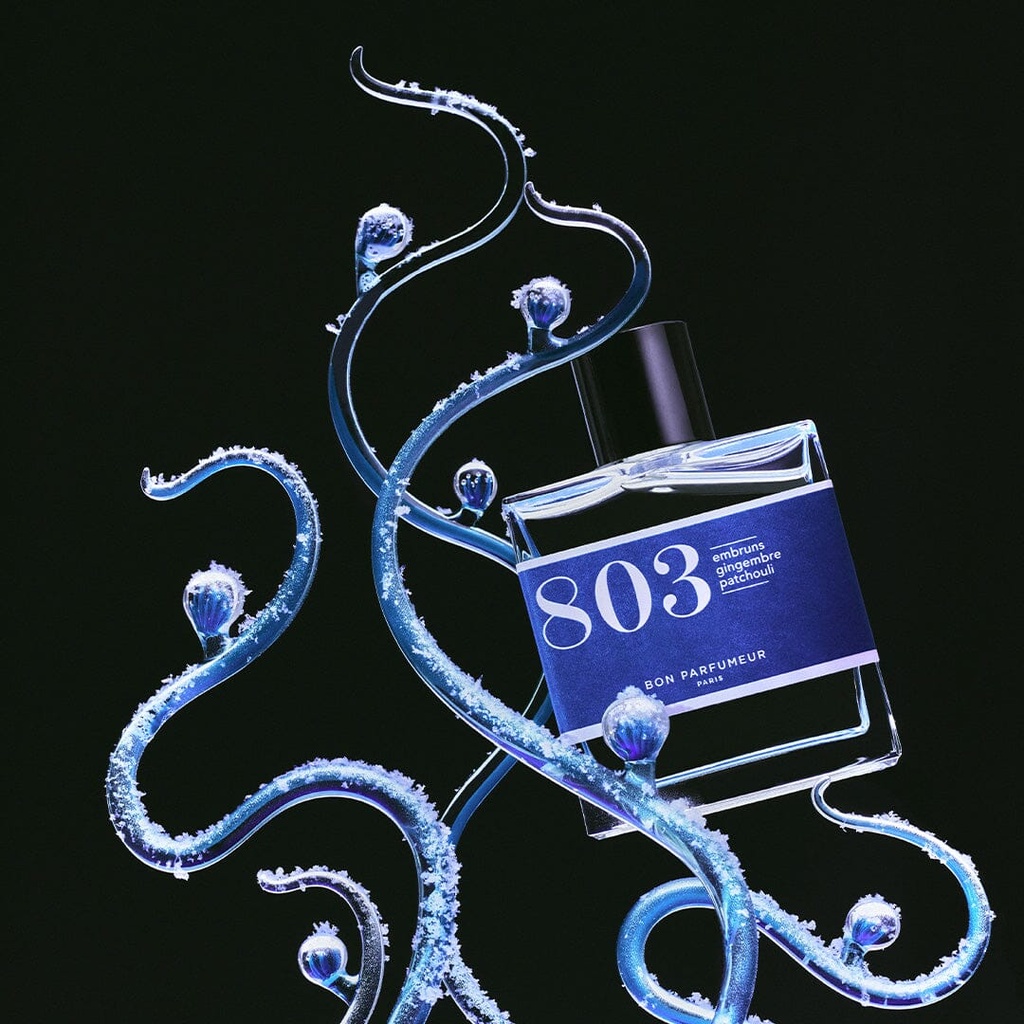 Eau de Parfum 803 "Aquatic" 
Sea spray, ginger, patchouli, 100ml BON PARFUMEUR