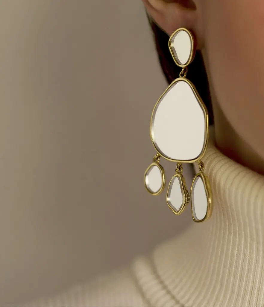 CIOTTOLO Mirror Earrings - AURELIE BIDRMANN