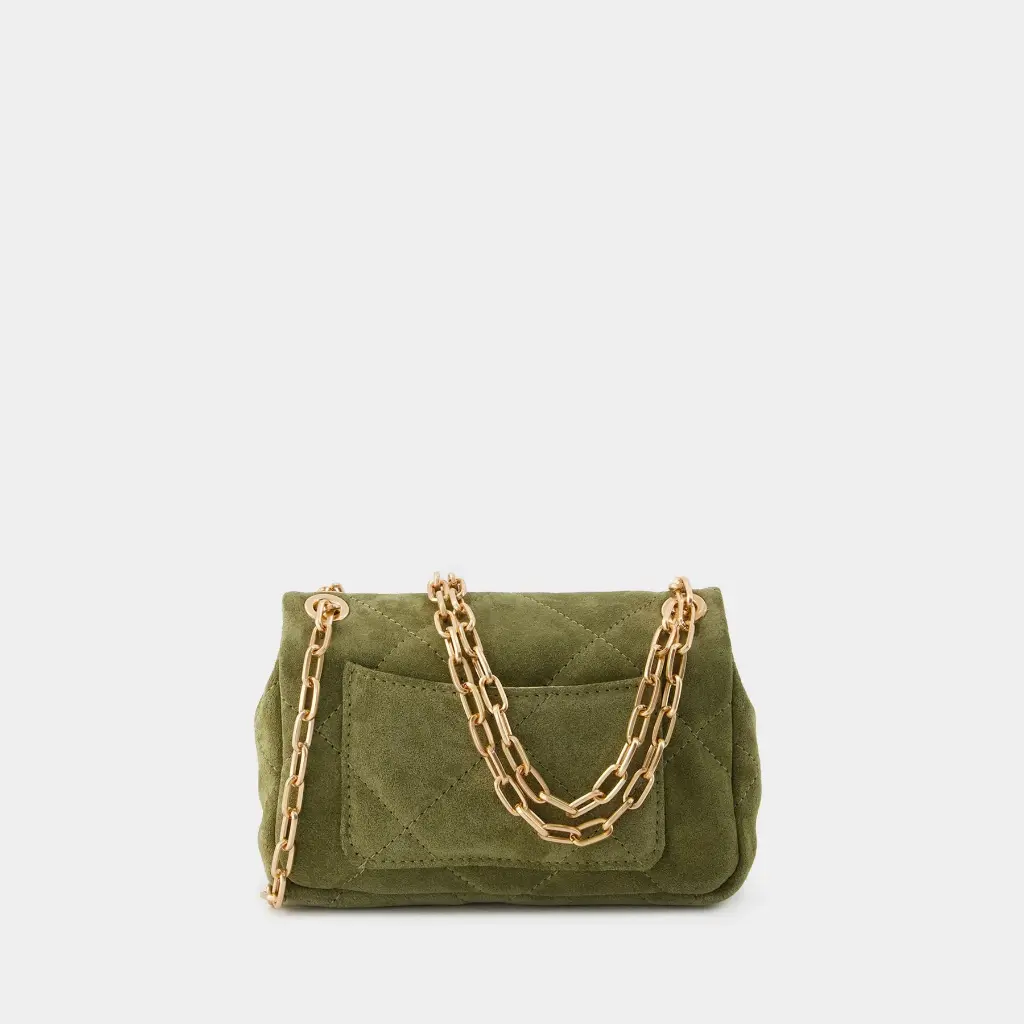 Suede Nano Moon Bag Kaki