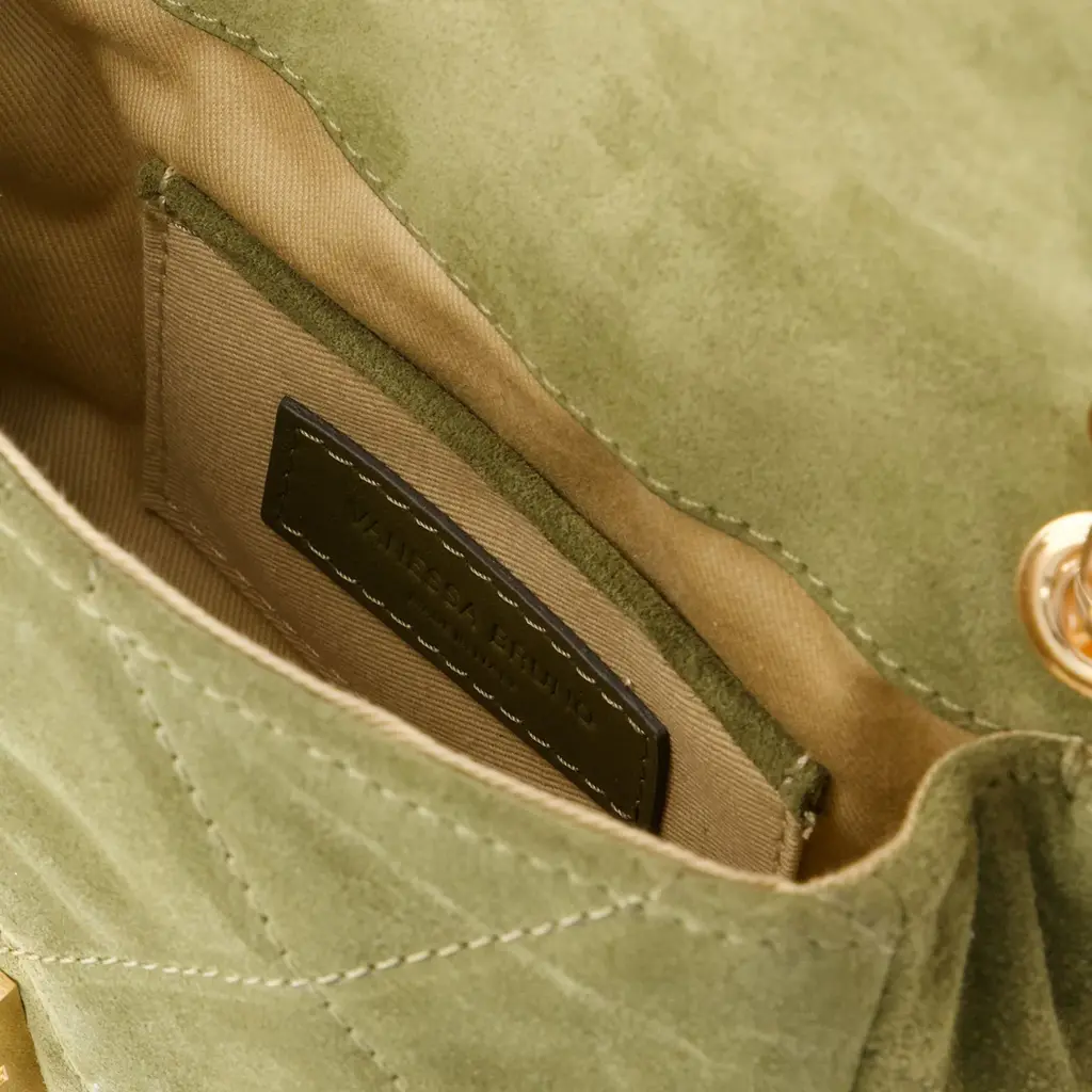Suede Nano Moon Bag Kaki