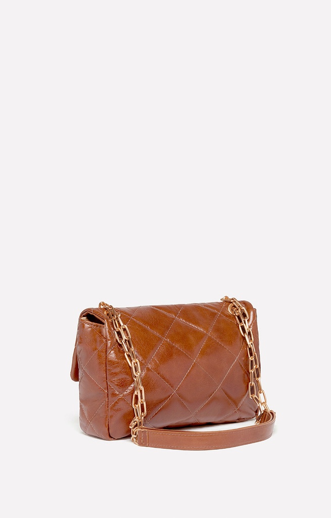 Leather Moon MM Bag Tan