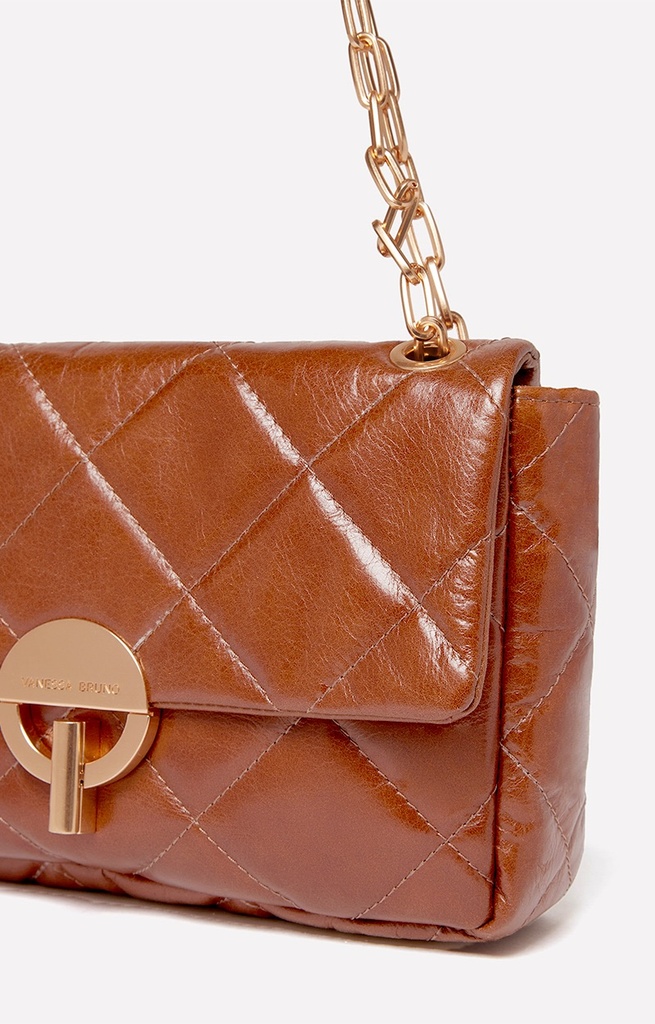 Leather Moon MM Bag Tan