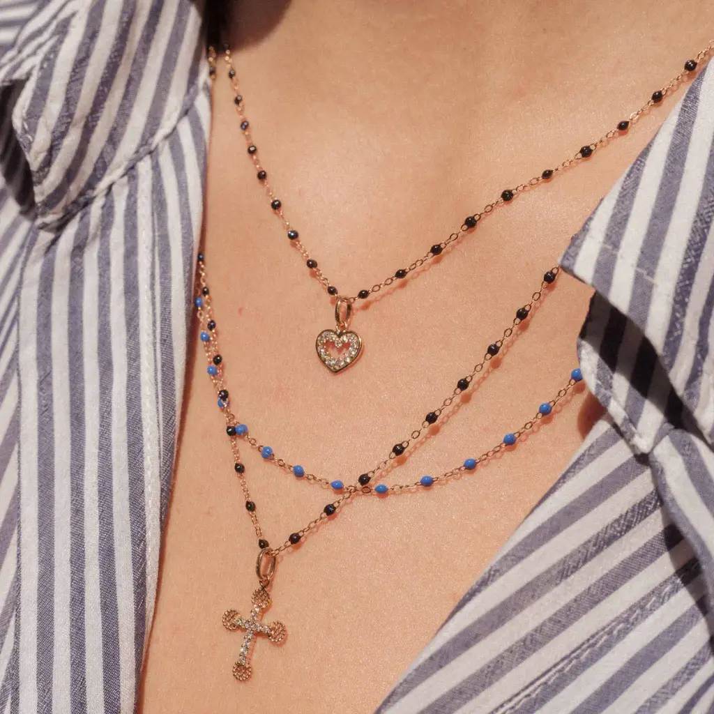Heart Supreme Pendant 18ct Rose Gold Diamond - GIGI CLOZEAU