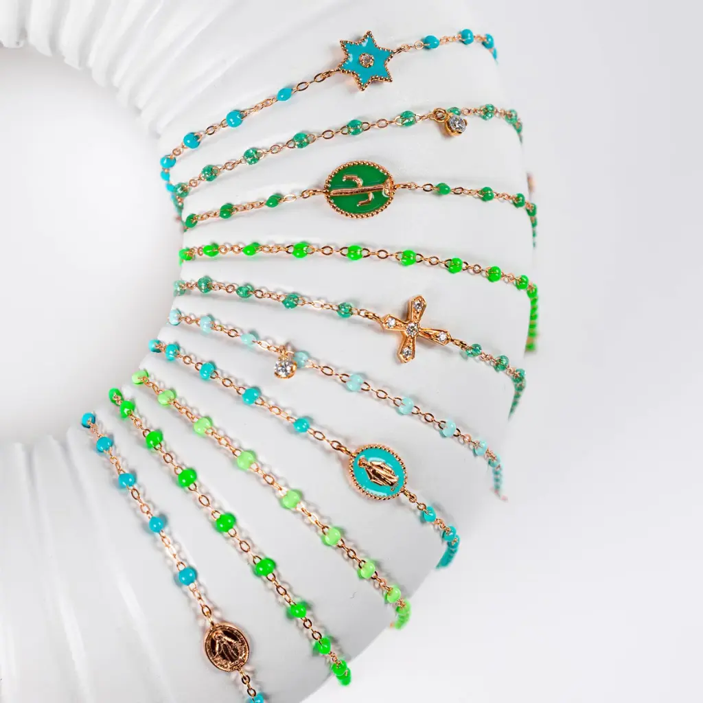 Classic Gigi Bracelet 18ct Rose Gold NEON 17cm - GIGI CLOZEAU