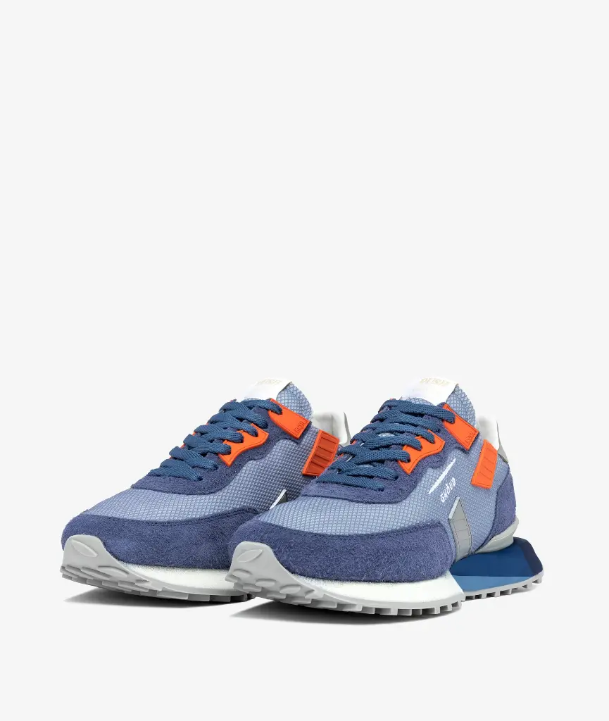 Rush Groove Low Man - Mesh/Suede Blue/Orange - GHOUD VENICE