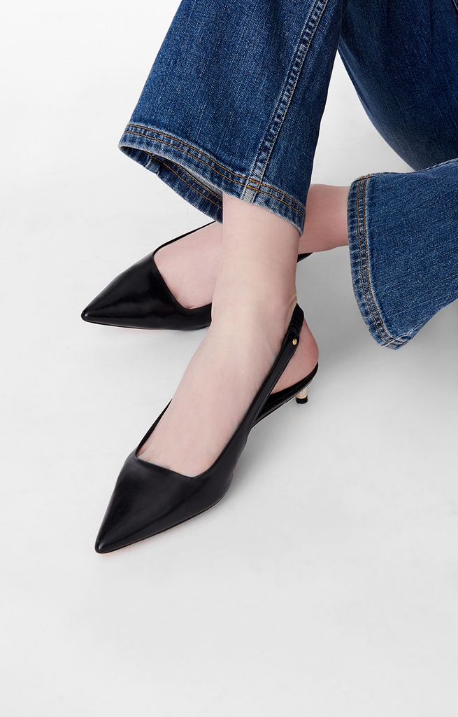 Leather Pumps 35mm Black - VANESSA BRUNO