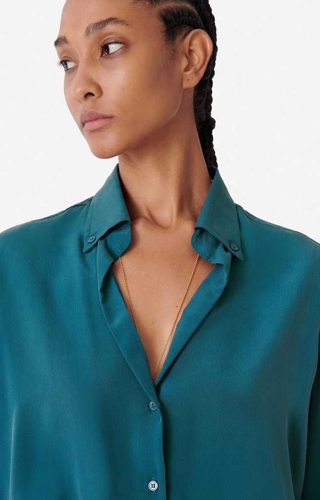Druyat Shirt Iris Green - VANESSA BRUNO