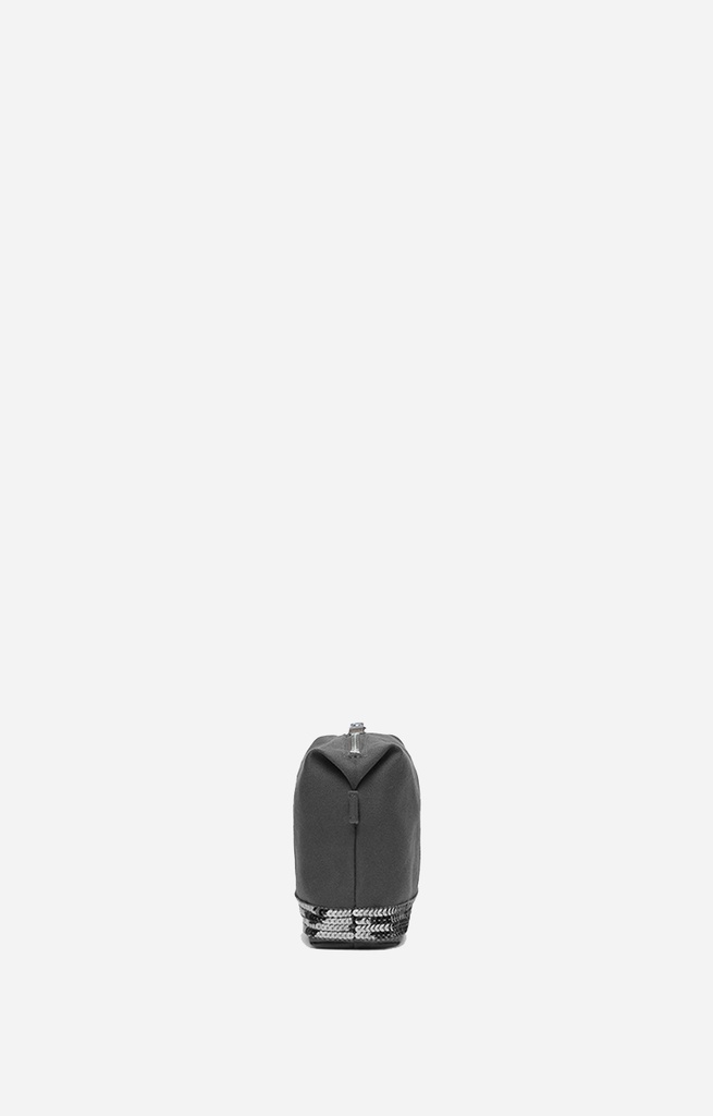 Zipped Pouch Canvas and Sequins Anthracite - Vanessa Bruno