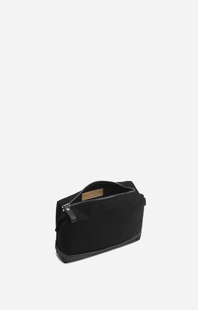 Zipped Pouch Canvas and Sequins Black - Vanessa Bruno  