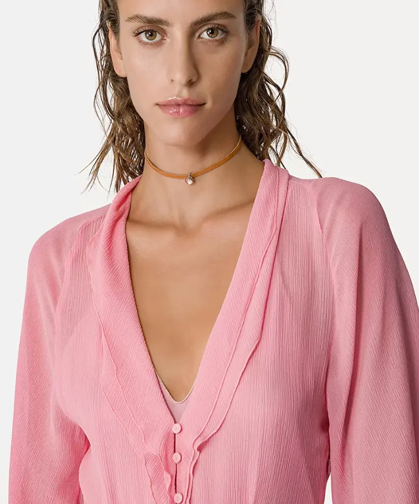 Dress in crépon silk - FORTE FORTE