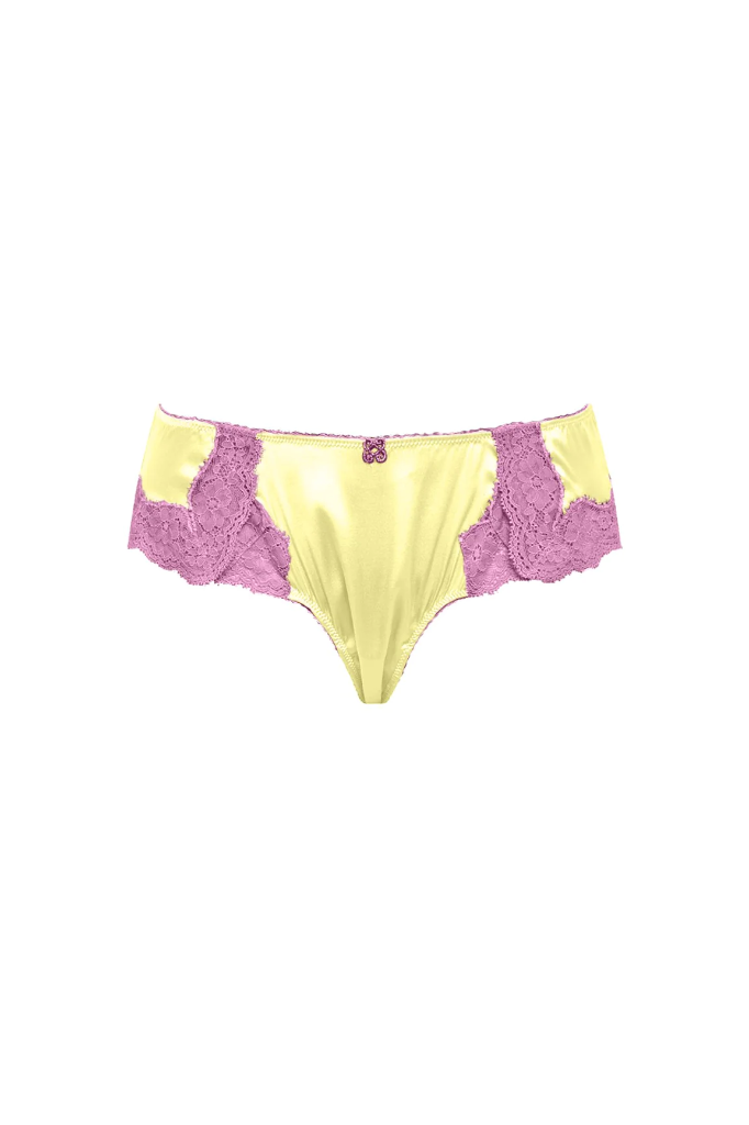 Silk Tanga Lemonade/Lavender VANNINA VESPERINI