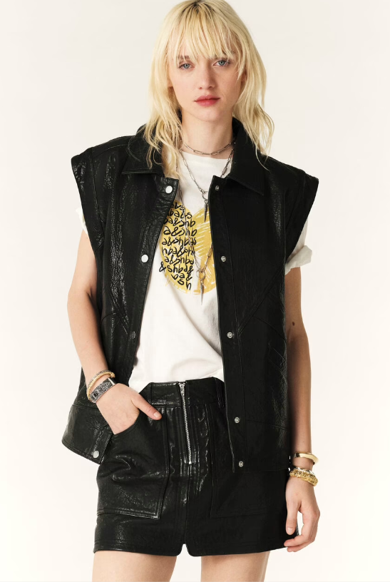 BALY Leather Mini Skirt - BASH