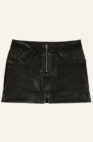 BALY Leather Mini Skirt - BASH