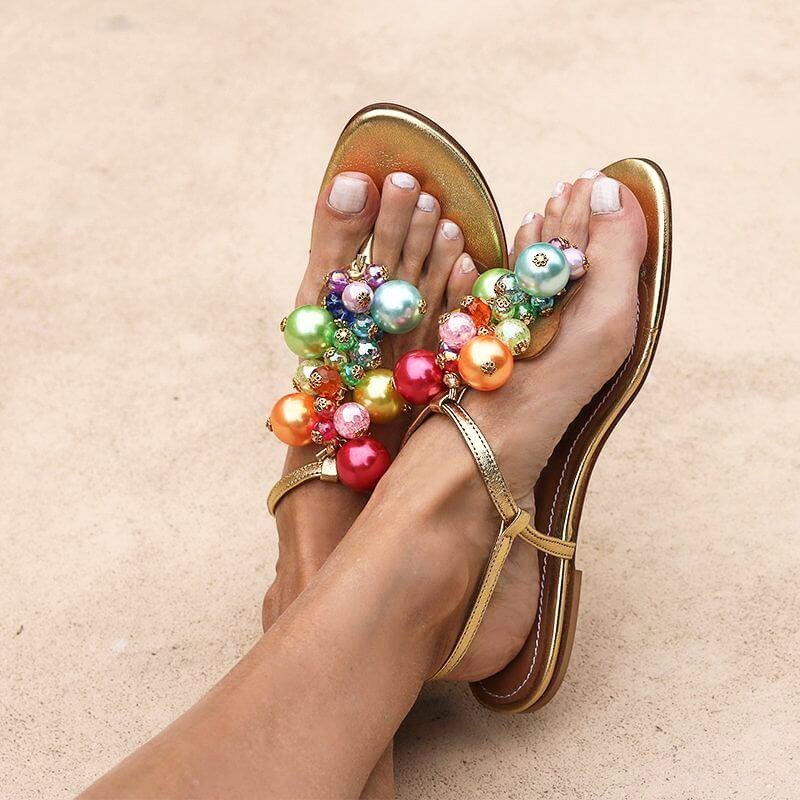 Bubblicious Rainbow Sandals - ALAMEDA TURQUESA
