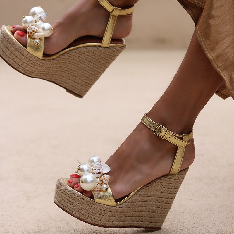 Guadeloupe Wedges - ALAMEDA TURQUESA