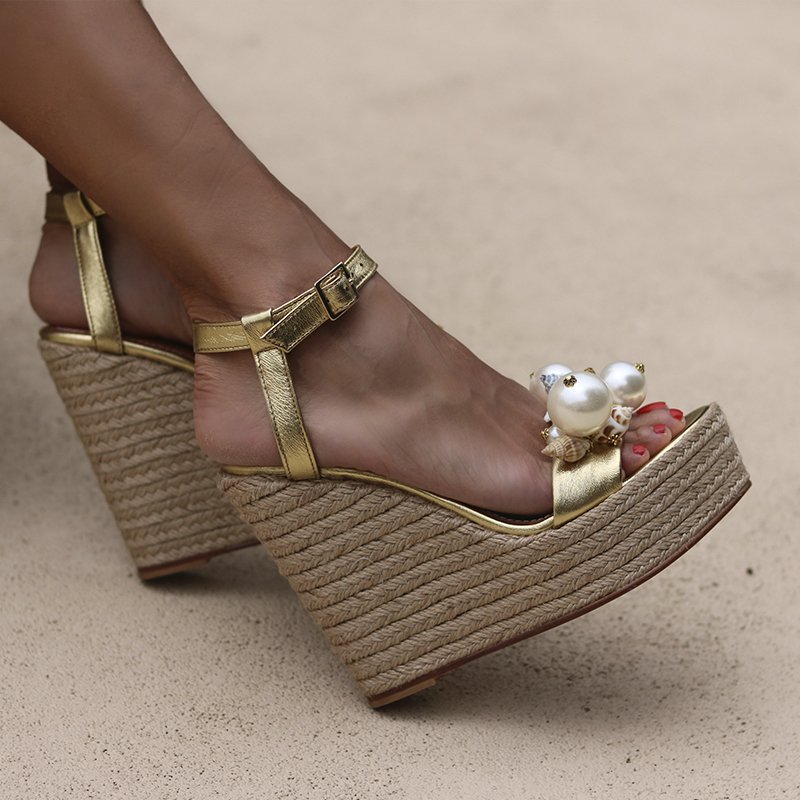 Guadeloupe Wedges - ALAMEDA TURQUESA