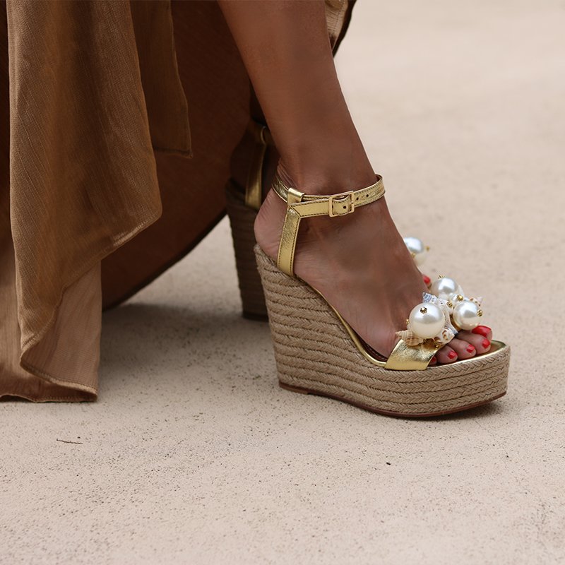 Guadeloupe Wedges - ALAMEDA TURQUESA