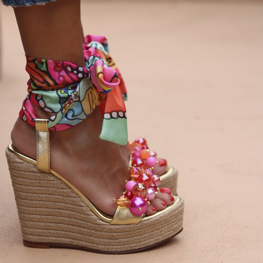 Starfish Wedges - ALAMEDA TURQUESA
