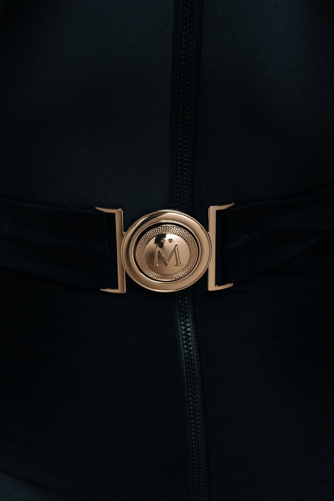 Swimsuit Black/gold buckle - MASCHONE