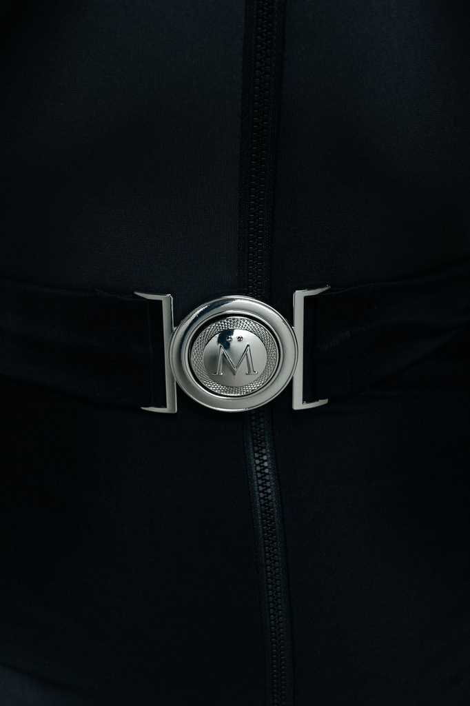 Swimsuit Black/silver buckle - MASCHONE