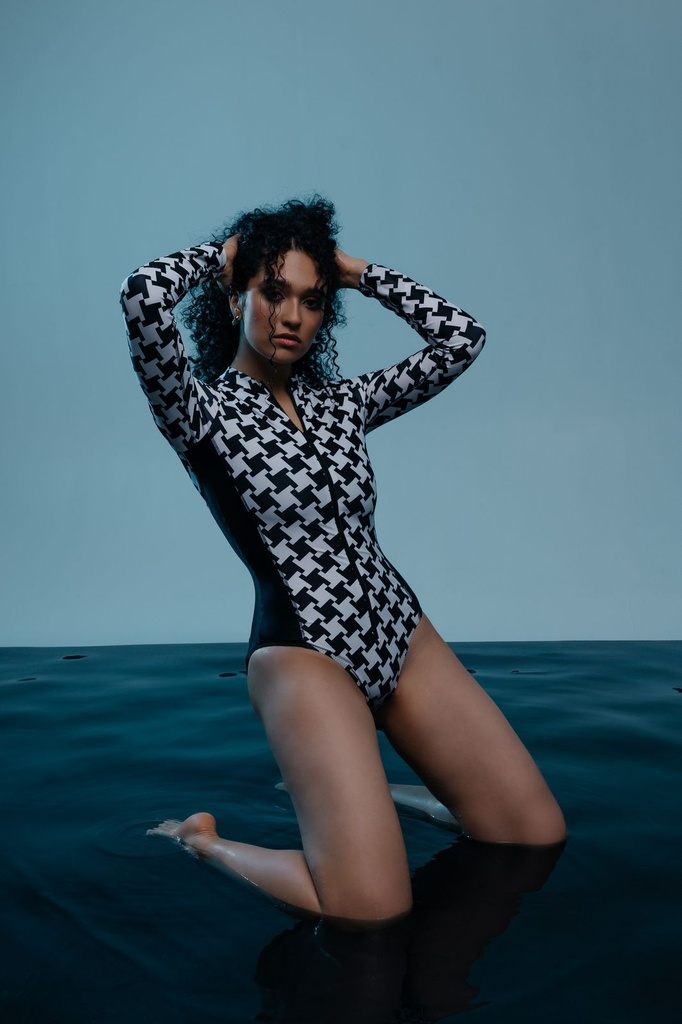 Swimsuit Pied-de-Poule - MASCHONE