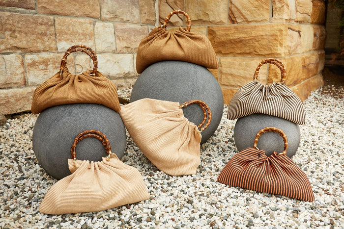 Caterina Raffia Bamboo Bag - Bidinis Bags