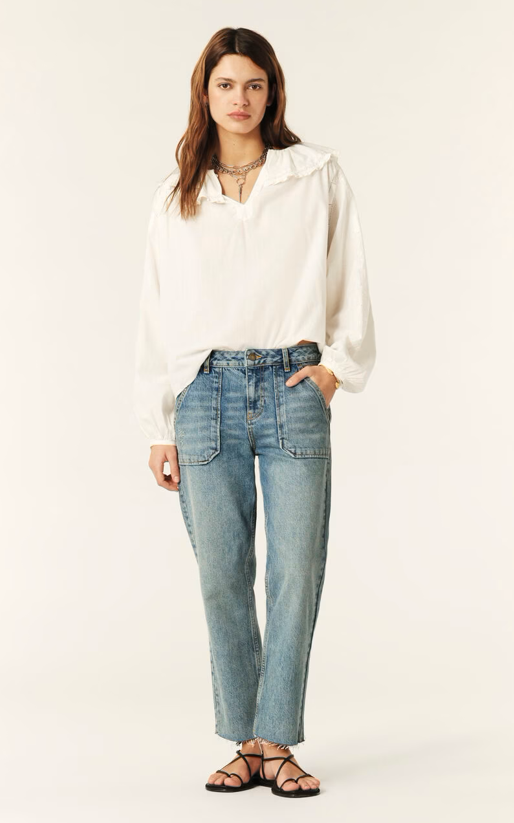 Straight Jean Elly Light Used Blue - BASH