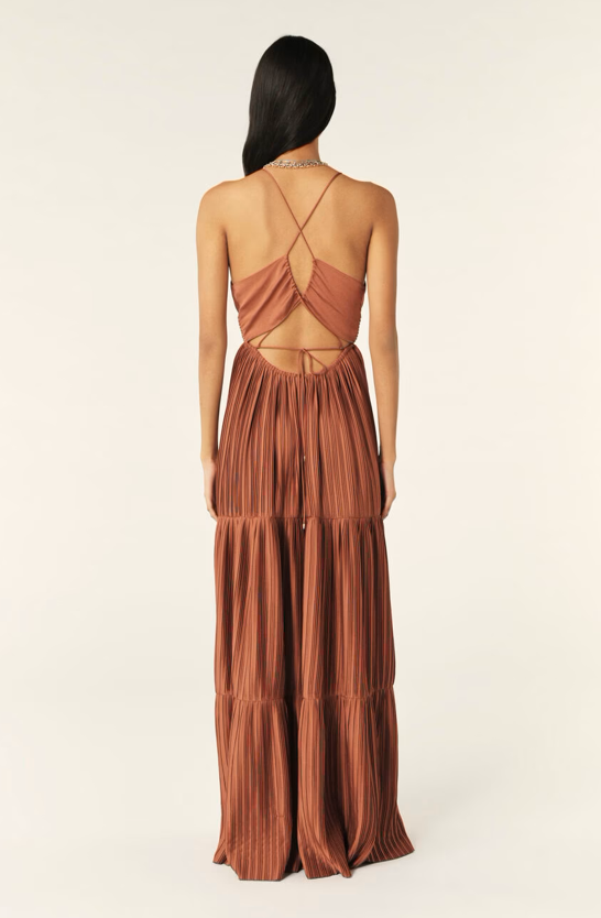 Wasta Long Dress Chocolate - BASH