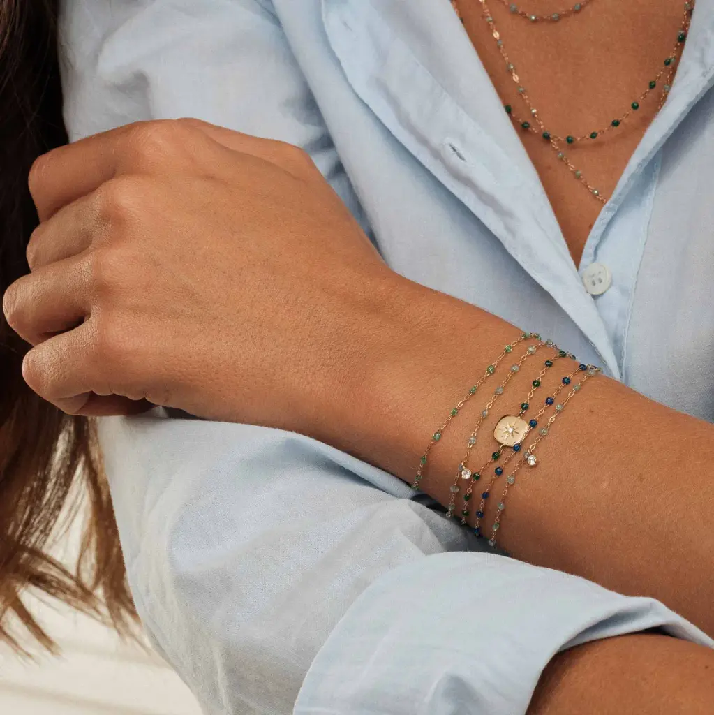 Classic Gigi MINT Bracelet 18ct Rose Gold 17cm - GIGI CLOZEAU