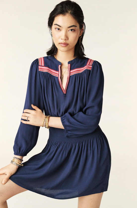 Talia Short Embroidered Dress - BASH