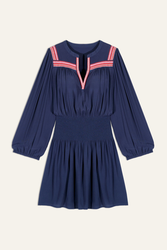 Talia Short Embroidered Dress - BASH
