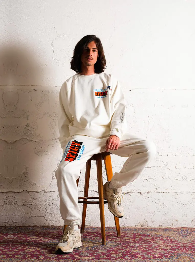 Sweatpants Fit Alter SPICY Dirty White - NEWTONE