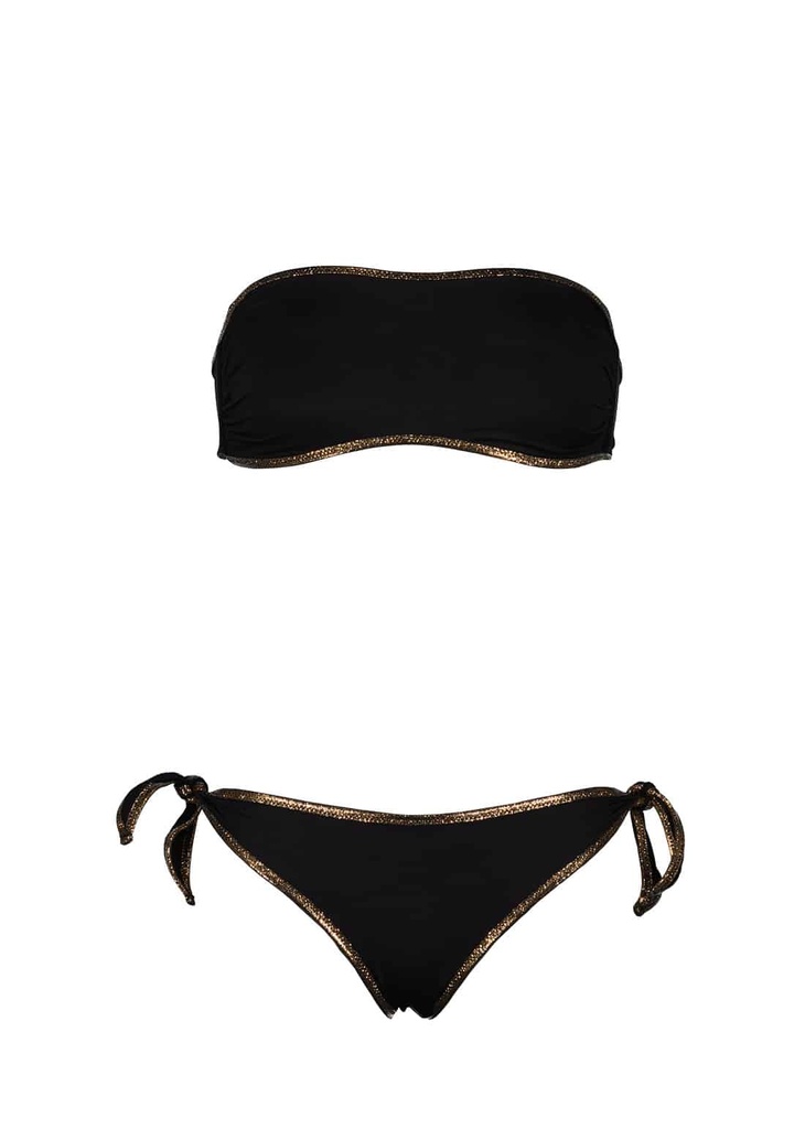 Christina Black/Gold Glitter 2 Piece - CARIOCA PORTO-VECCHIO